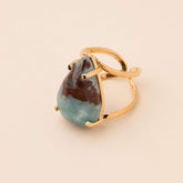 Larimar Crystal Ring
