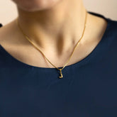 Dainty Bubble Letter Pendant - Jerne by Jodie