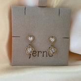 Heart and Star Drop Earrings - Jerne by Jodie