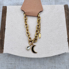 Black Moon & Gem Bracelet