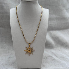 Sun Necklace 2 Chain Options