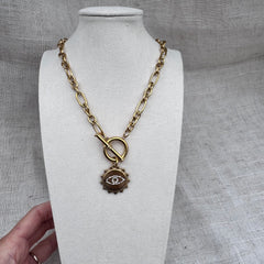 T Bar Chunky Necklace