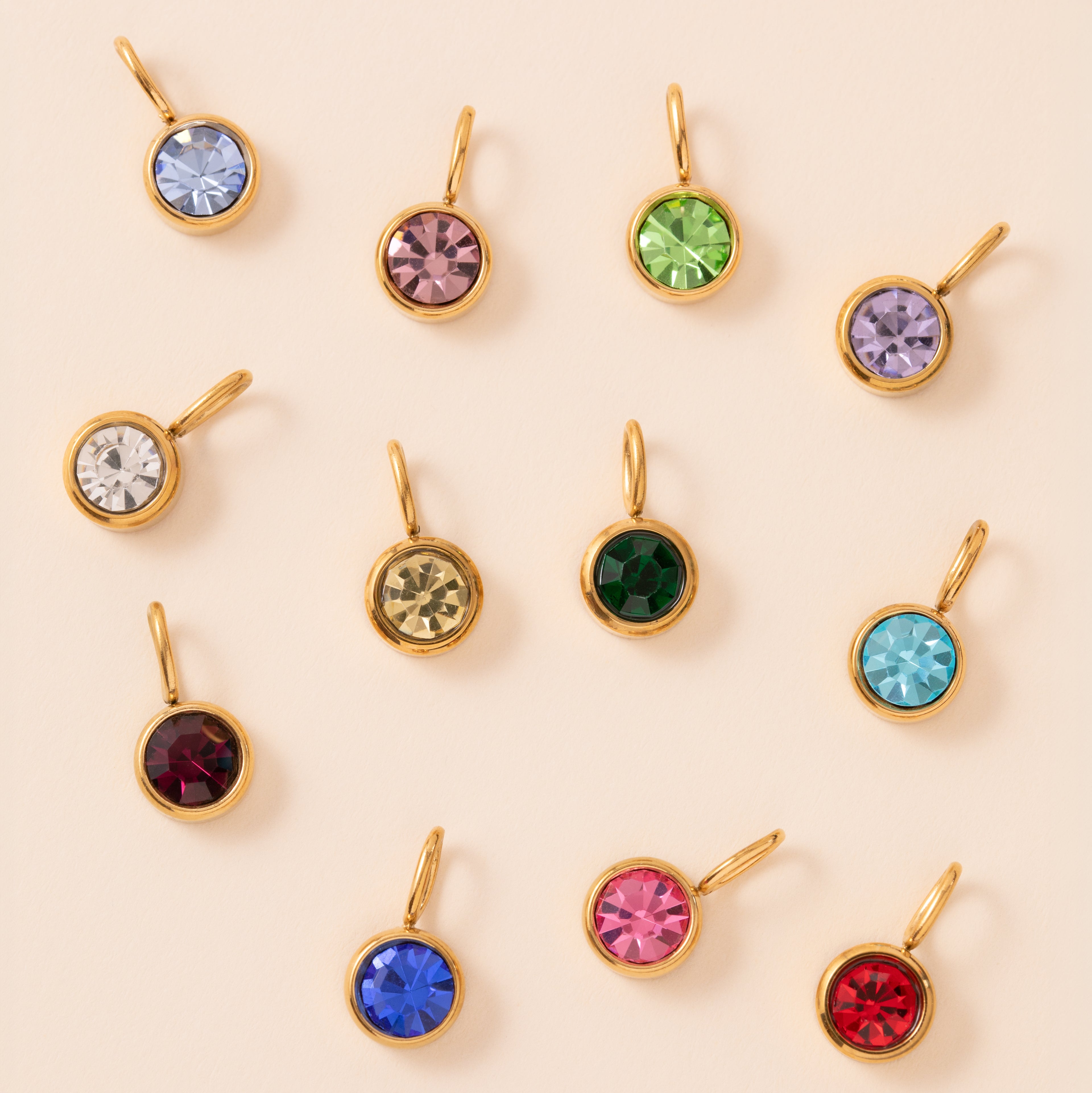 Large Birthstone Charm