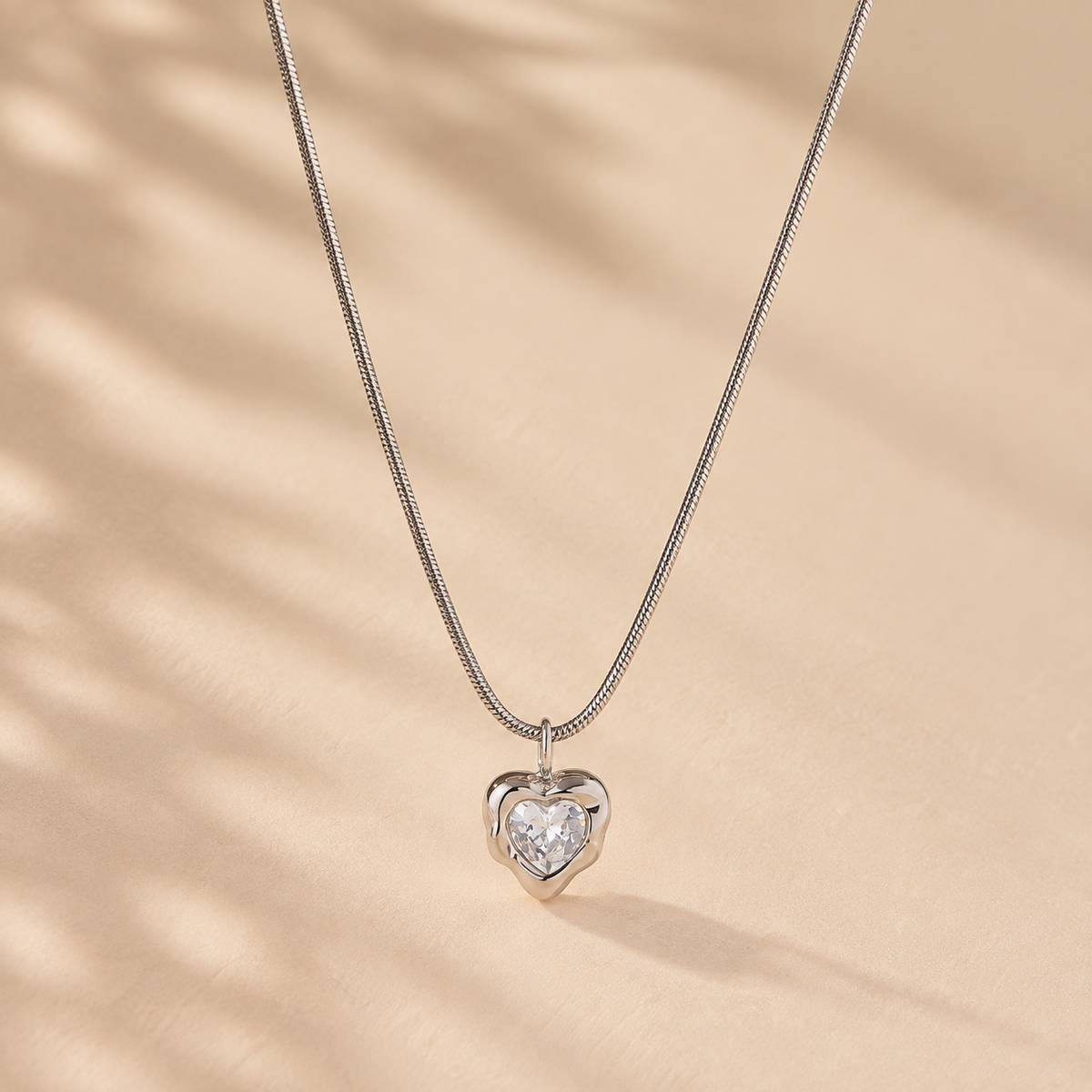 Halo Heart Necklace