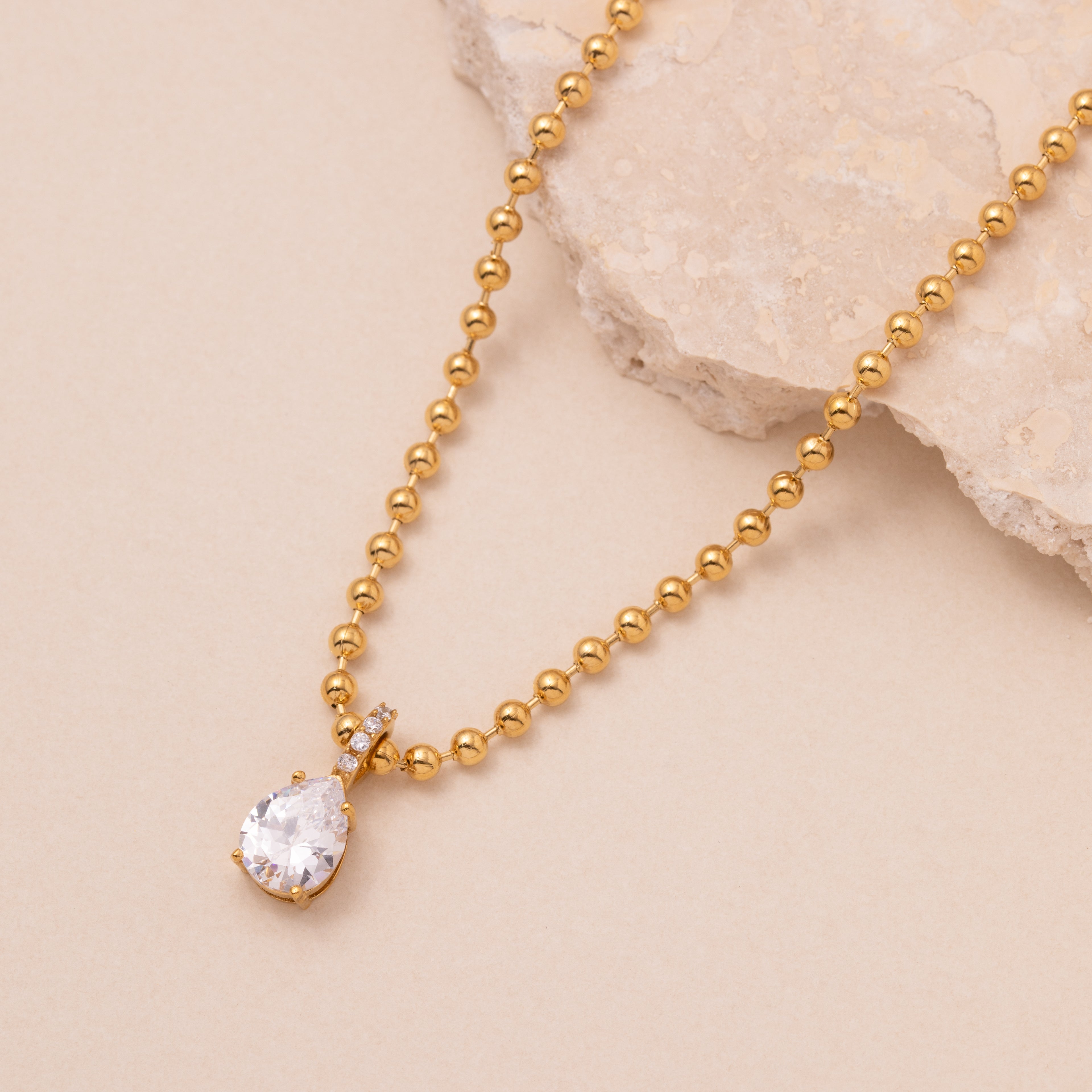 Teardrop Crystal Necklace