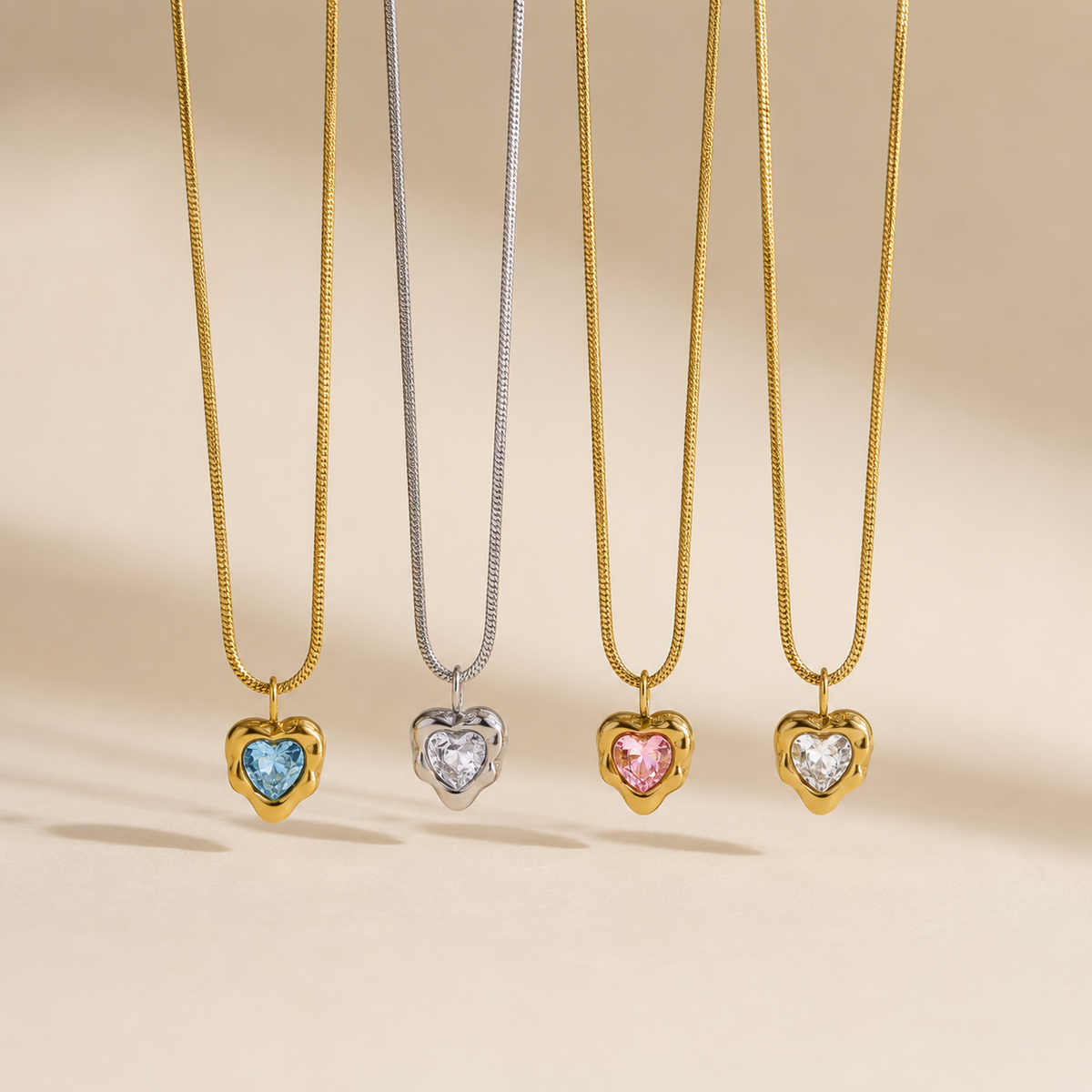 Peony Heart Necklace