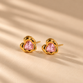 Peony Heart Studs