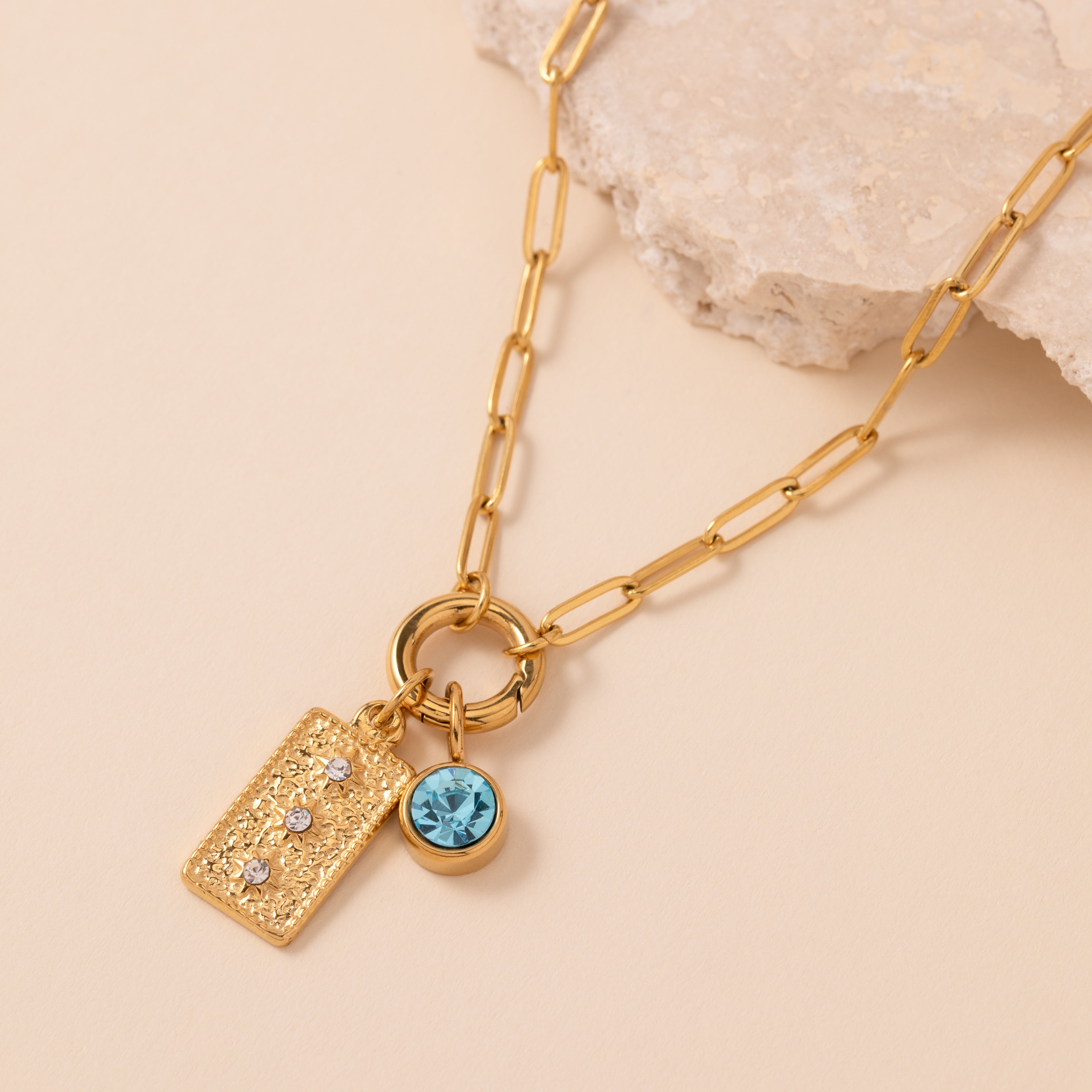 Triple Star Necklace Charm