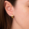 Chunky Square Hoop Huggies