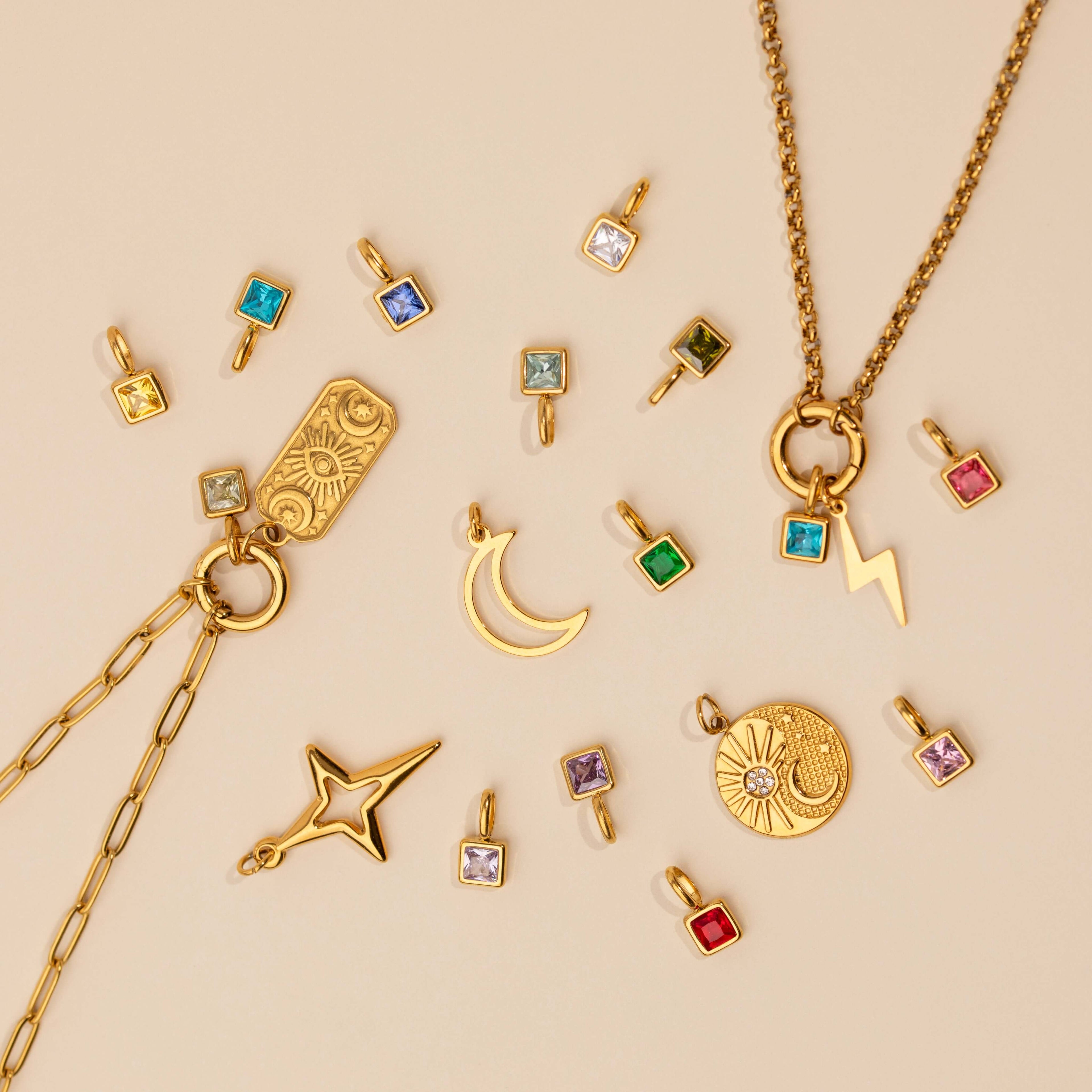 Bubble Star Necklace Charm