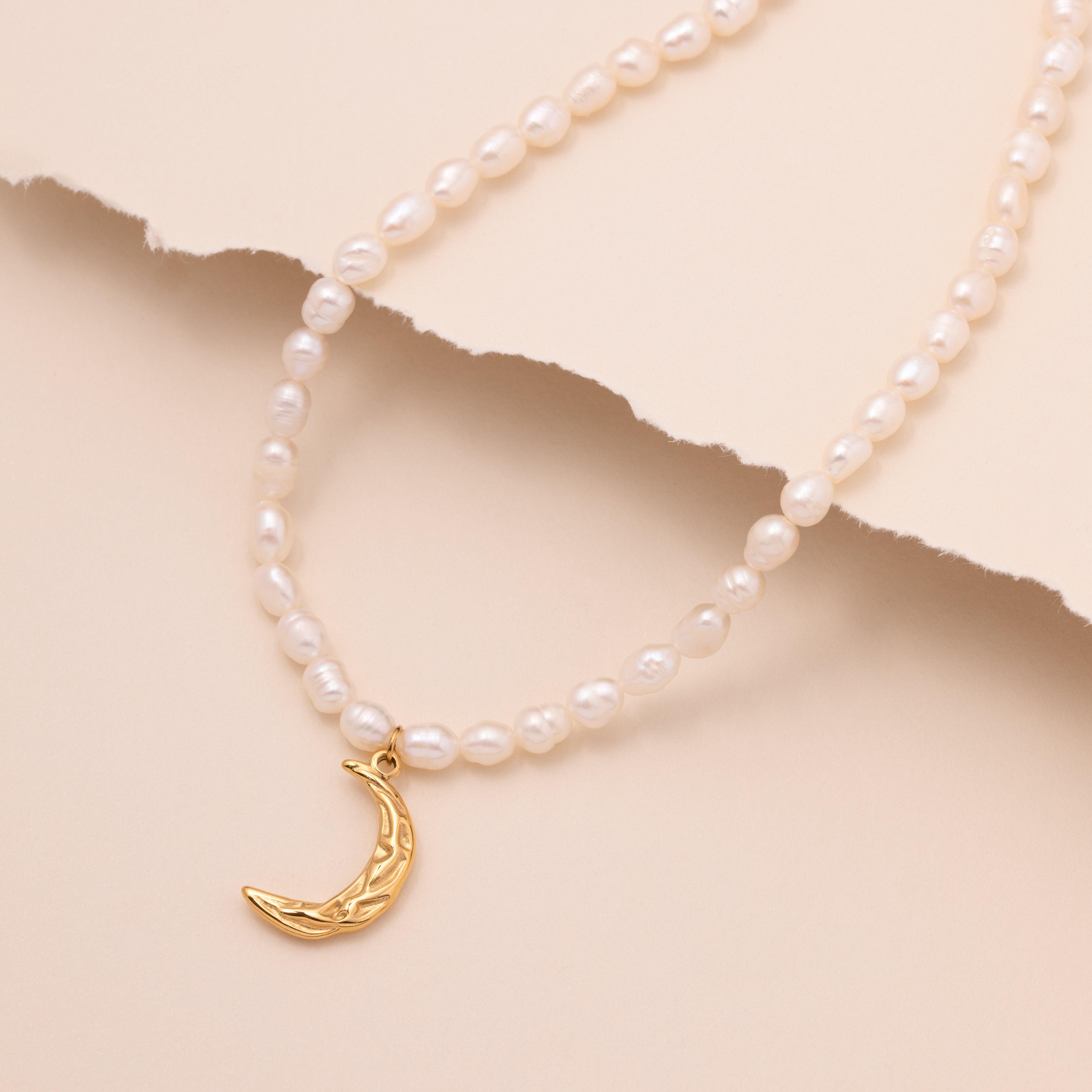 Freshwater Pearl Moon Choker