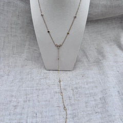 Long Cubic Zirconia Necklace