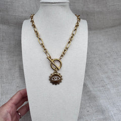 T Bar Chunky Necklace