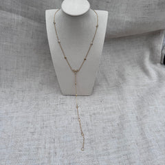 Long Cubic Zirconia Necklace