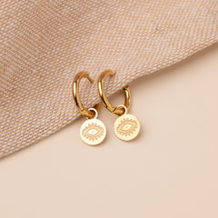 Evil Eye Hoop Earrings