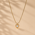 Lily Heart Necklace