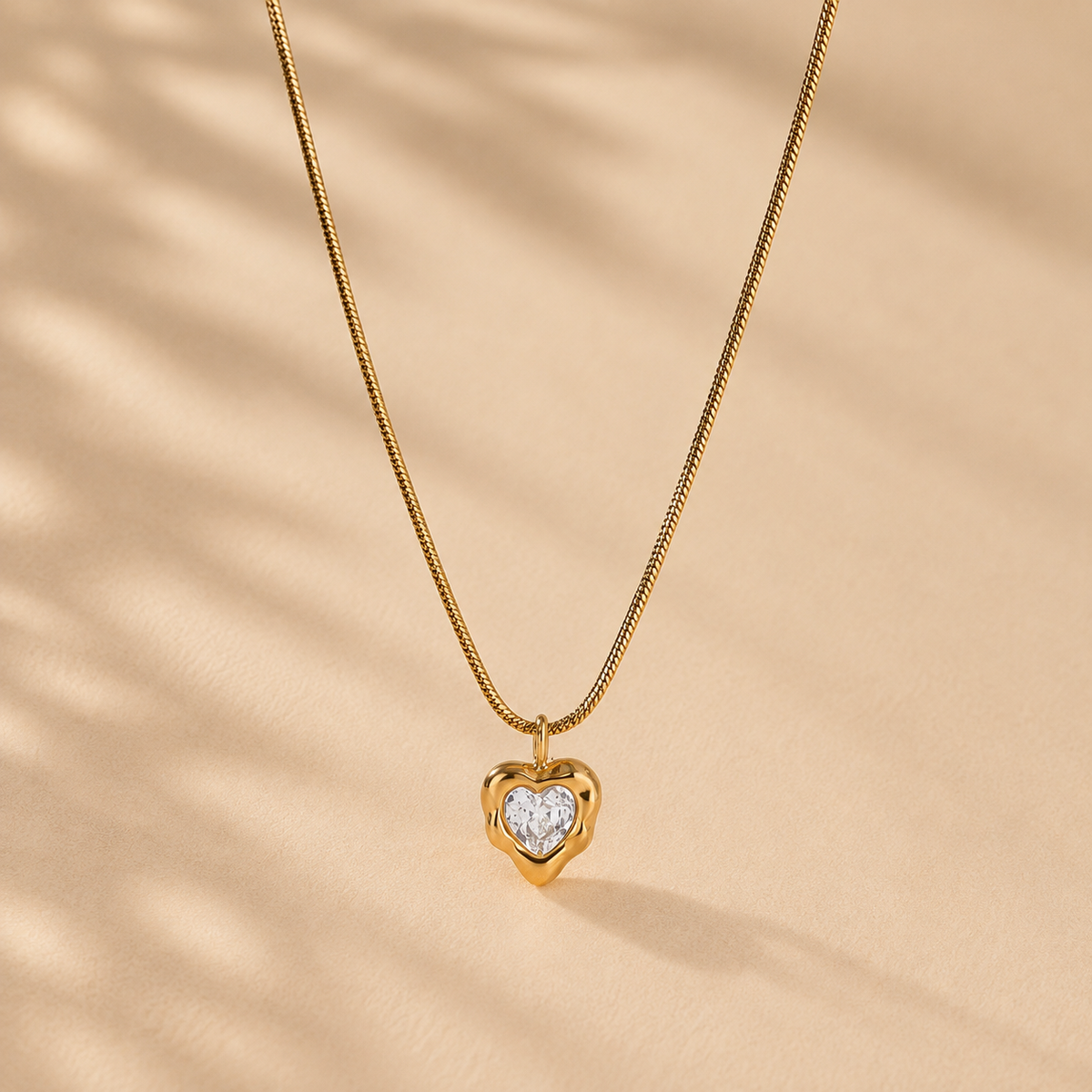 Lily Heart Necklace