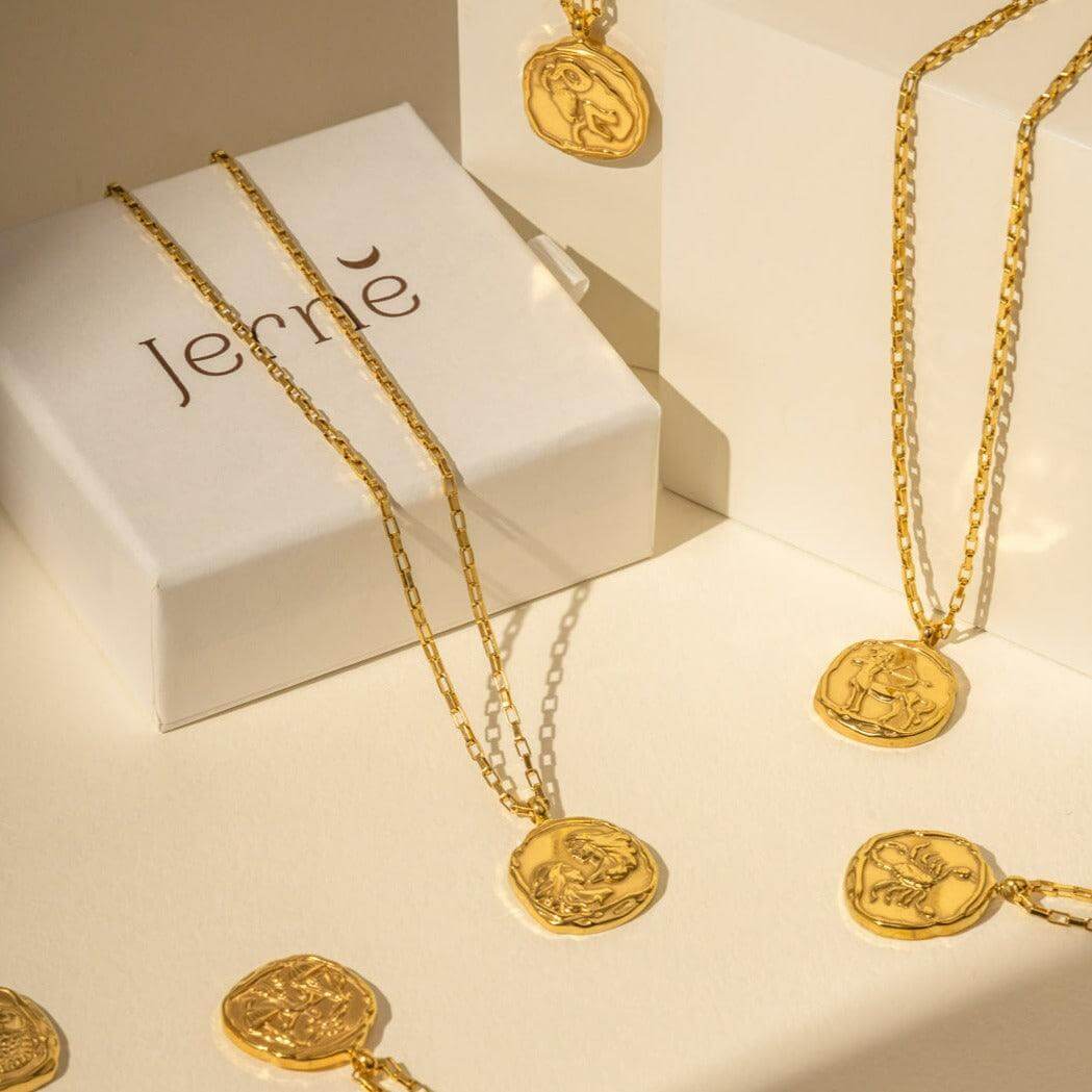 Link Chain Zodiac Pendant - Jerne by Jodie