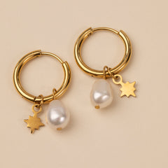 Freshwater Pearl Charm Earrings