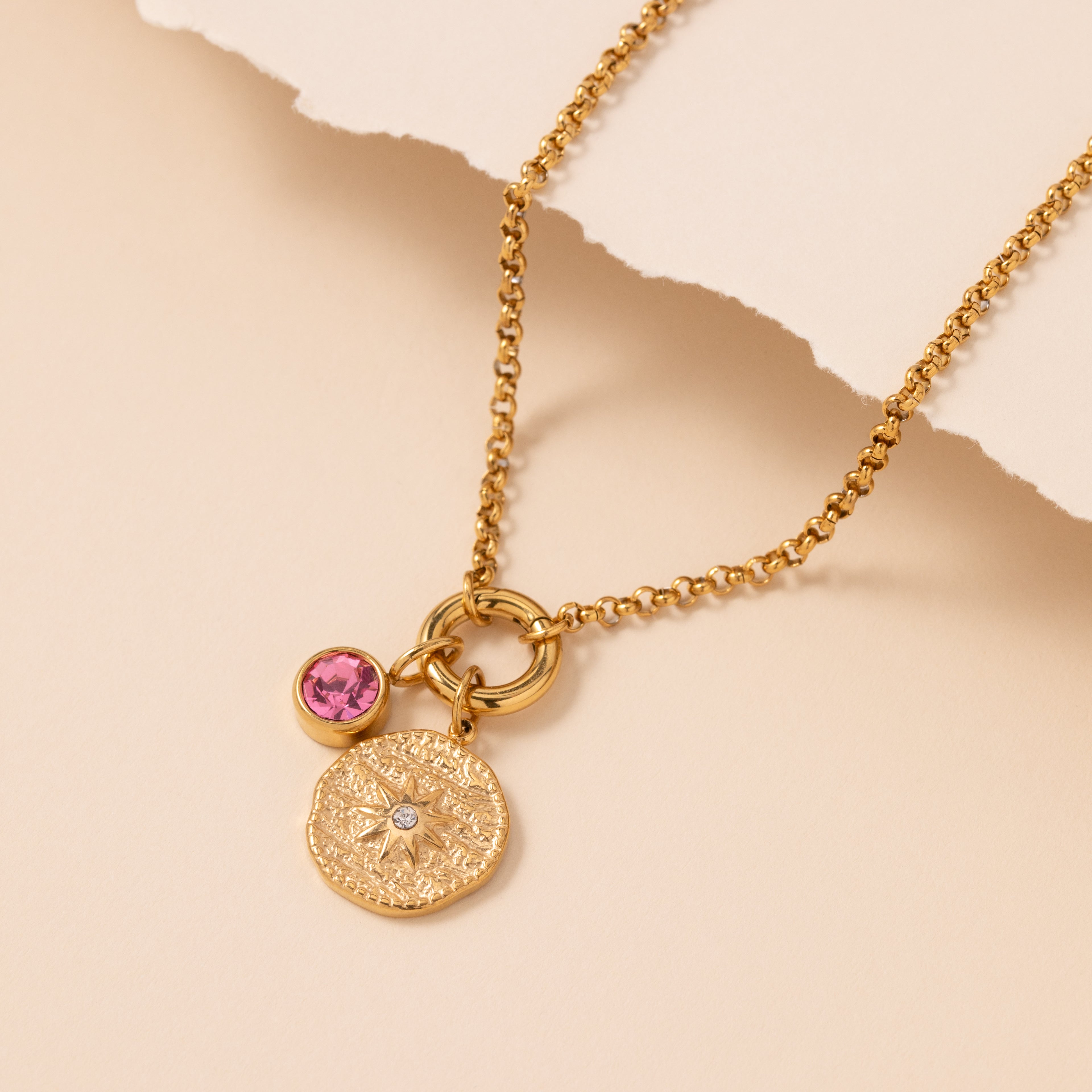 Large Birthstone Charm