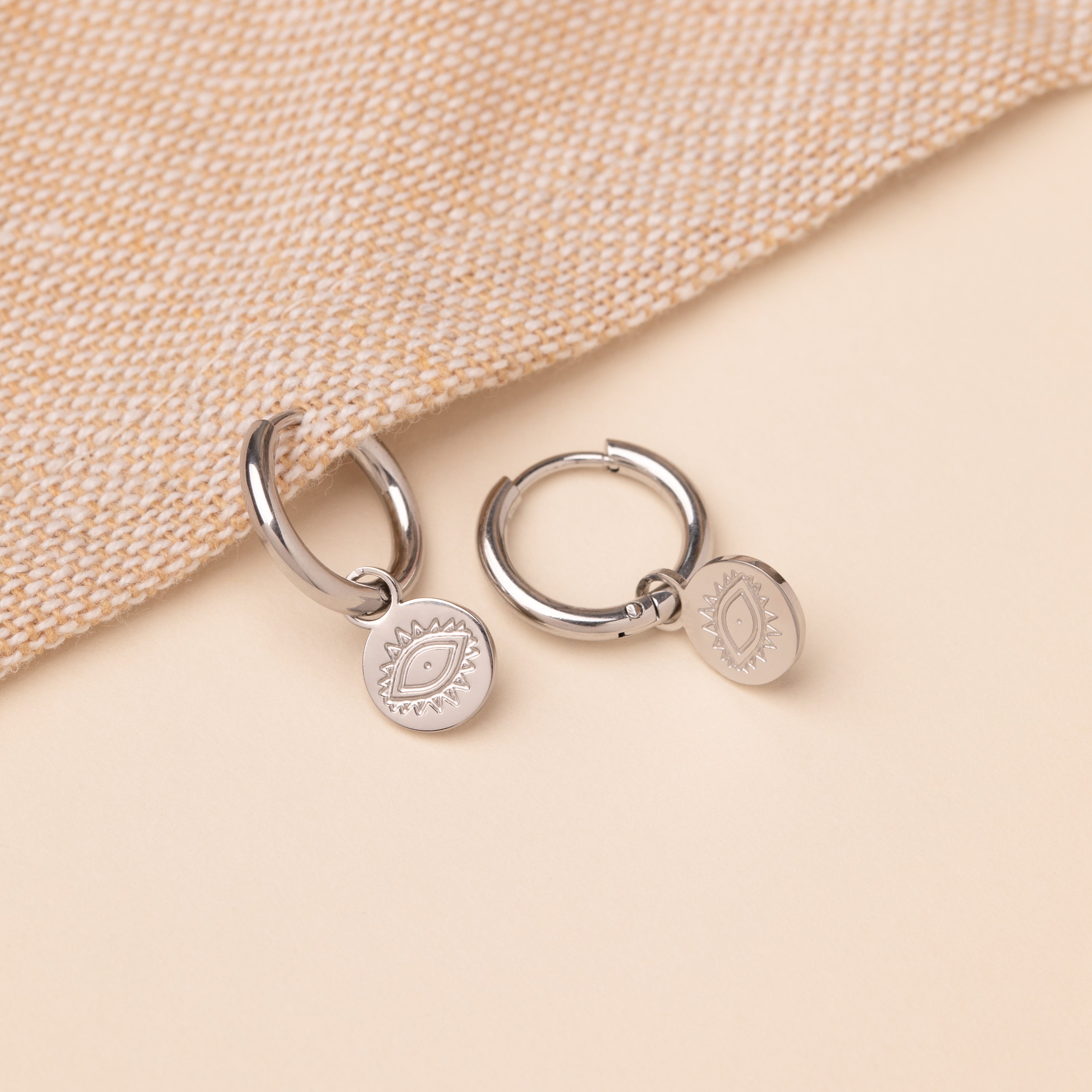 Evil Eye Hoop Earrings