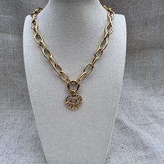 Chunky Evil Eye / Sun Necklace