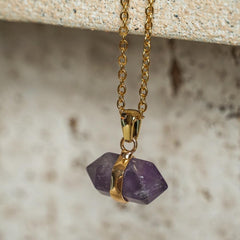 Amethyst pendant necklace - Jerne by Jodie