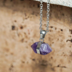 Amethyst pendant necklace - Jerne by Jodie