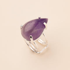 Amethyst Crystal Ring