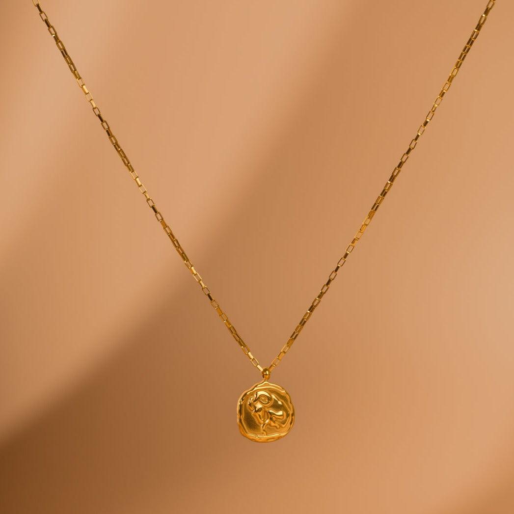 Link Chain Zodiac Pendant - Jerne by Jodie