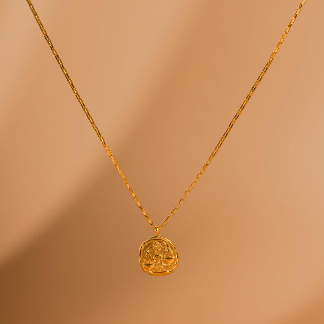 Link Chain Zodiac Pendant - Jerne by Jodie