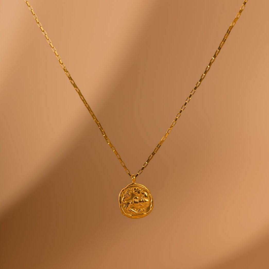 Link Chain Zodiac Pendant - Jerne by Jodie
