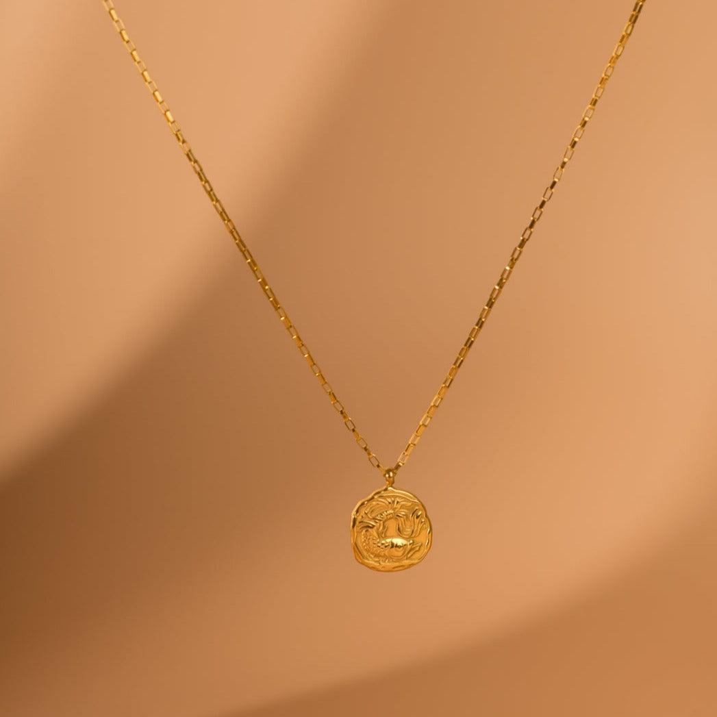 Link Chain Zodiac Pendant - Jerne by Jodie