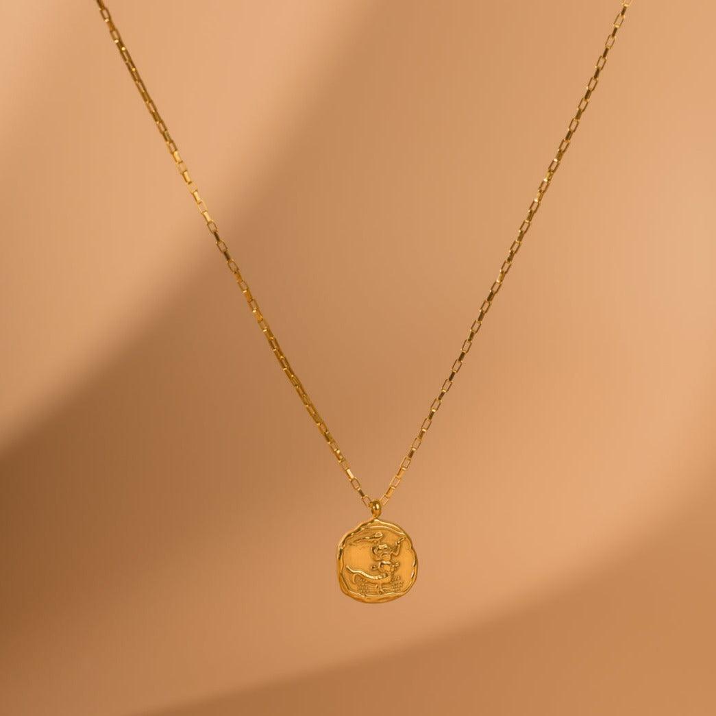 Link Chain Zodiac Pendant - Jerne by Jodie