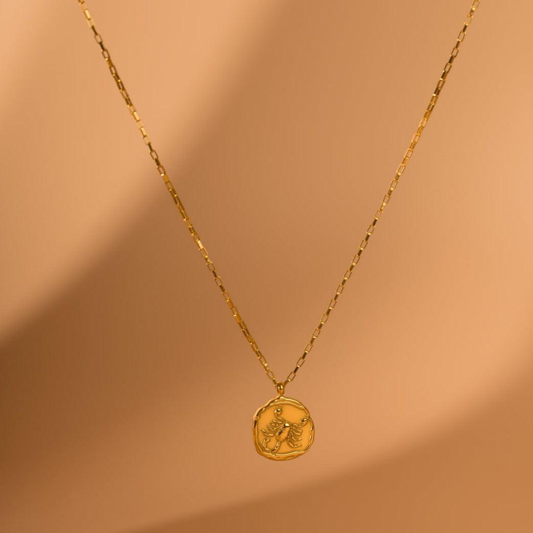Link Chain Zodiac Pendant - Jerne by Jodie