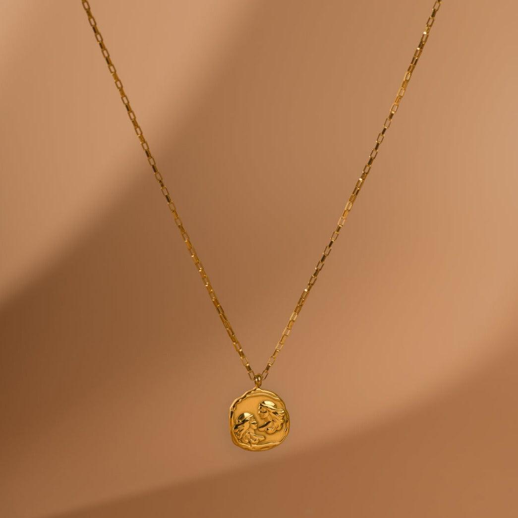 Link Chain Zodiac Pendant - Jerne by Jodie