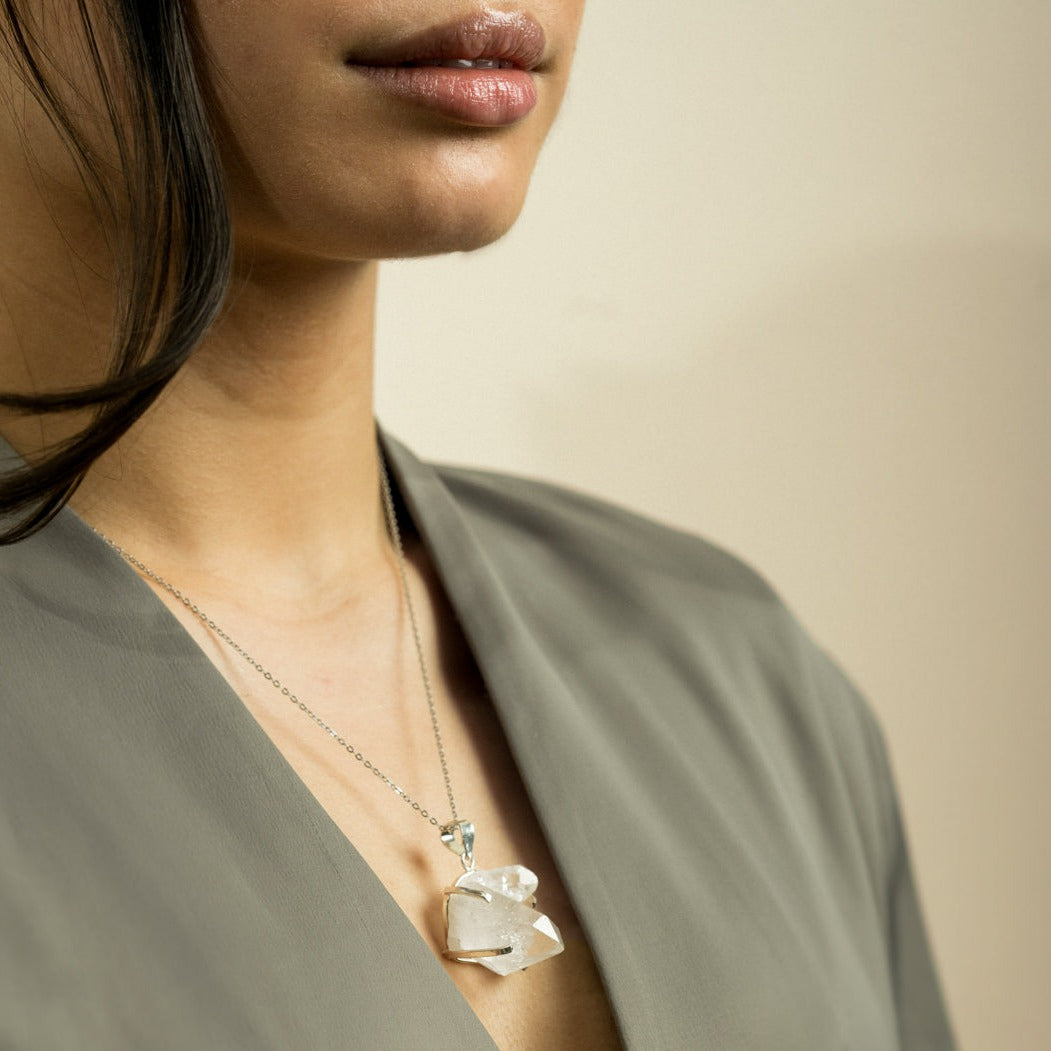 Clear Quartz Necklace - Jerne by Jodie