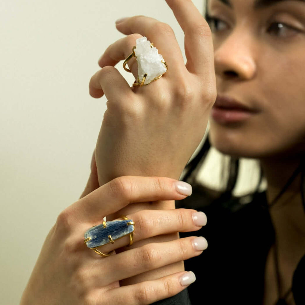 Blue Kyanite Crystal Ring - Jerne by Jodie