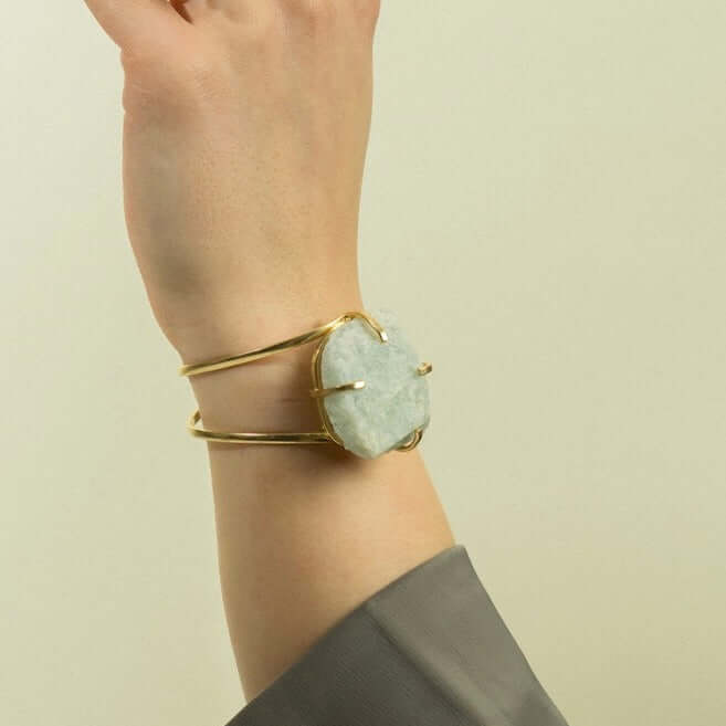 Aquamarine Crystal Bracelet - Jerne by Jodie