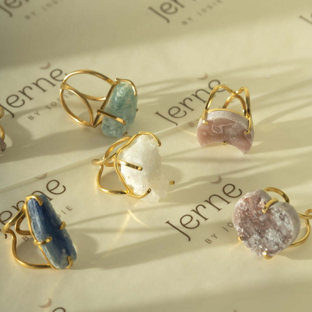 Blue Kyanite Crystal Ring - Jerne by Jodie