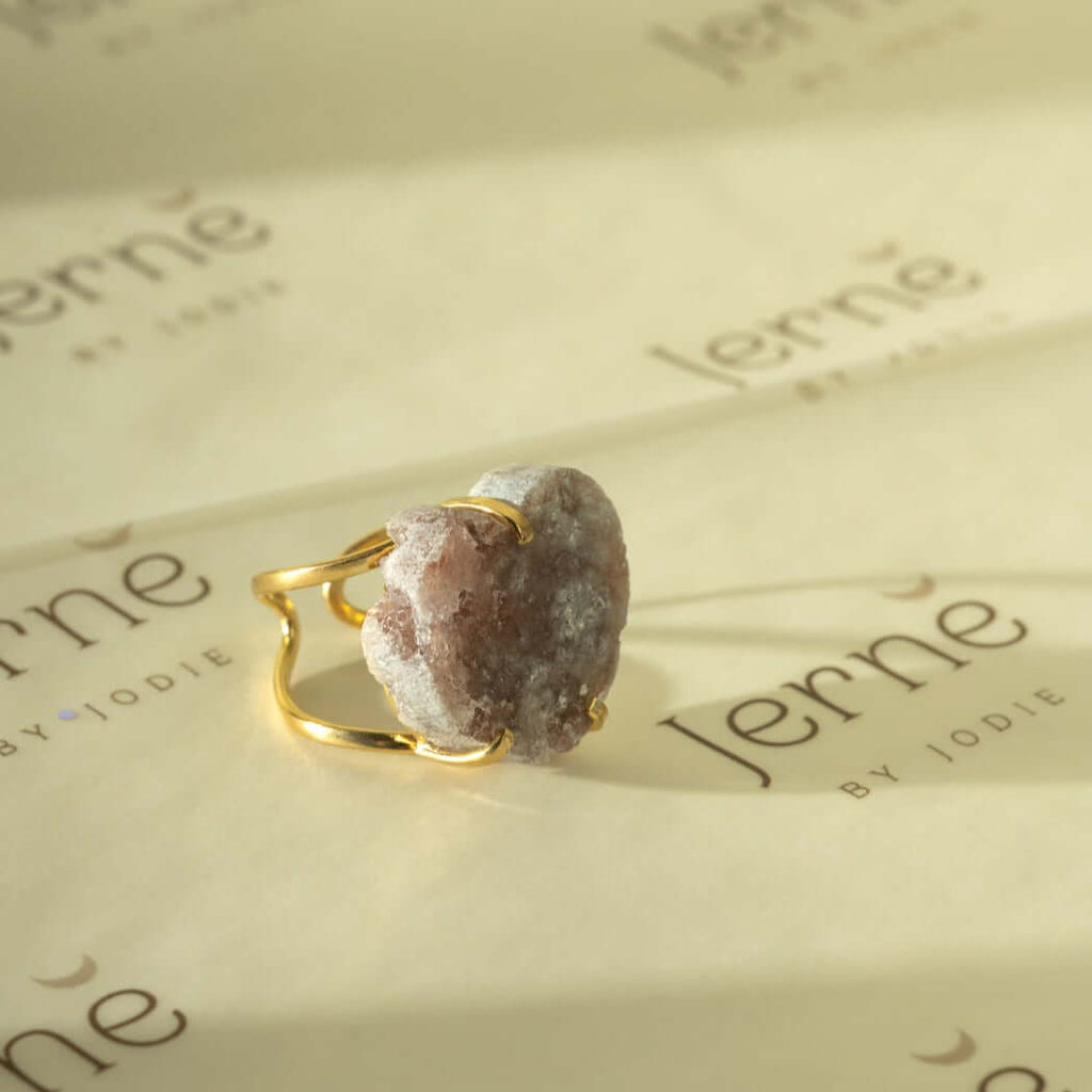 Pink Amethyst Ring - Jerne by Jodie