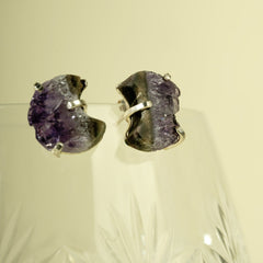 Amethyst Slice Earrings - Jerne by Jodie