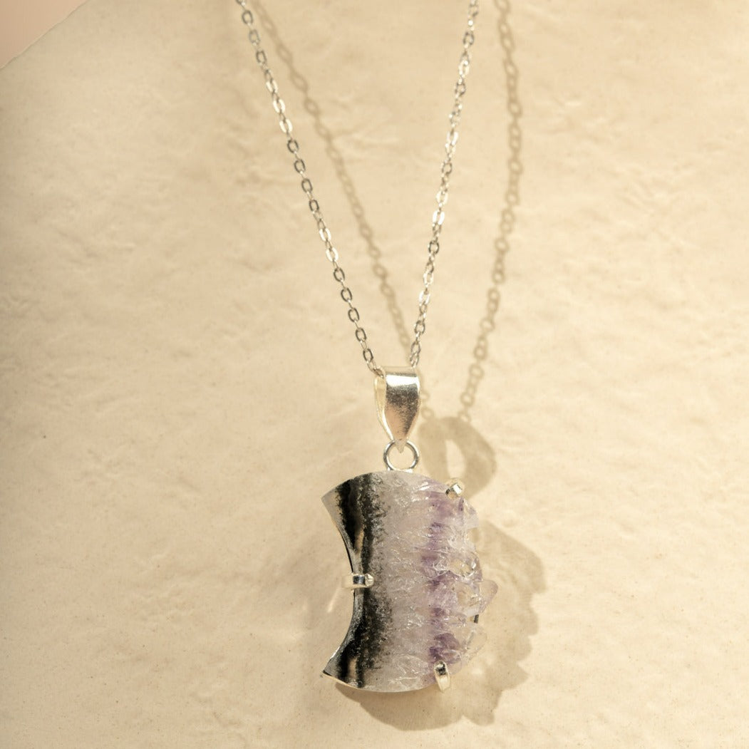 Amethyst Slice Necklace - Jerne by Jodie