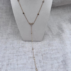 Long Cubic Zirconia Necklace
