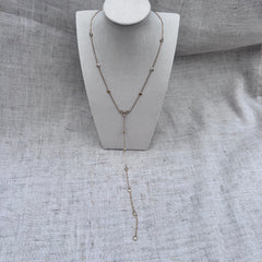 Long Cubic Zirconia Necklace