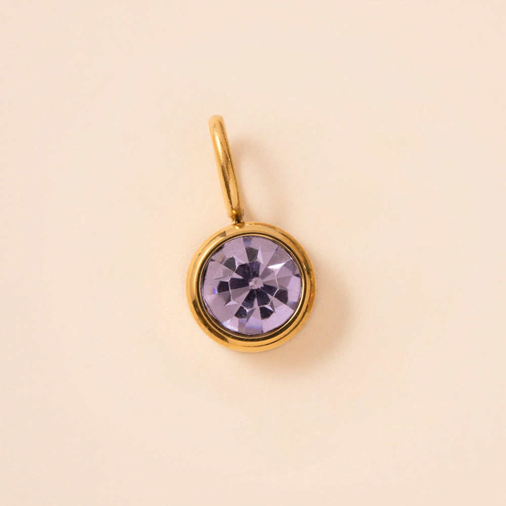 Large Birthstone Charm