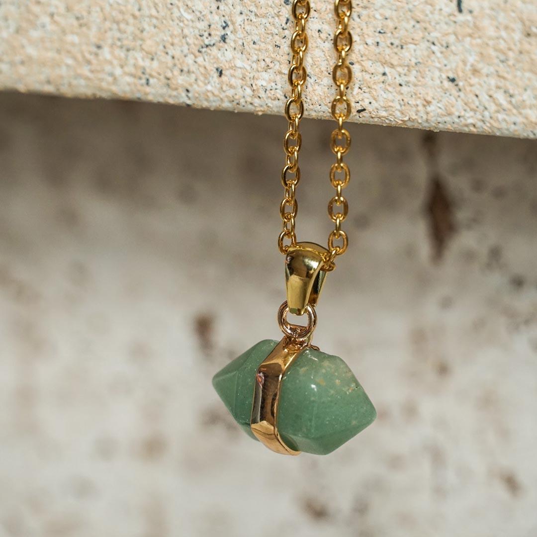 Green Aventurine pendant necklace - Jerne by Jodie