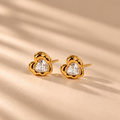 Lily Heart Studs
