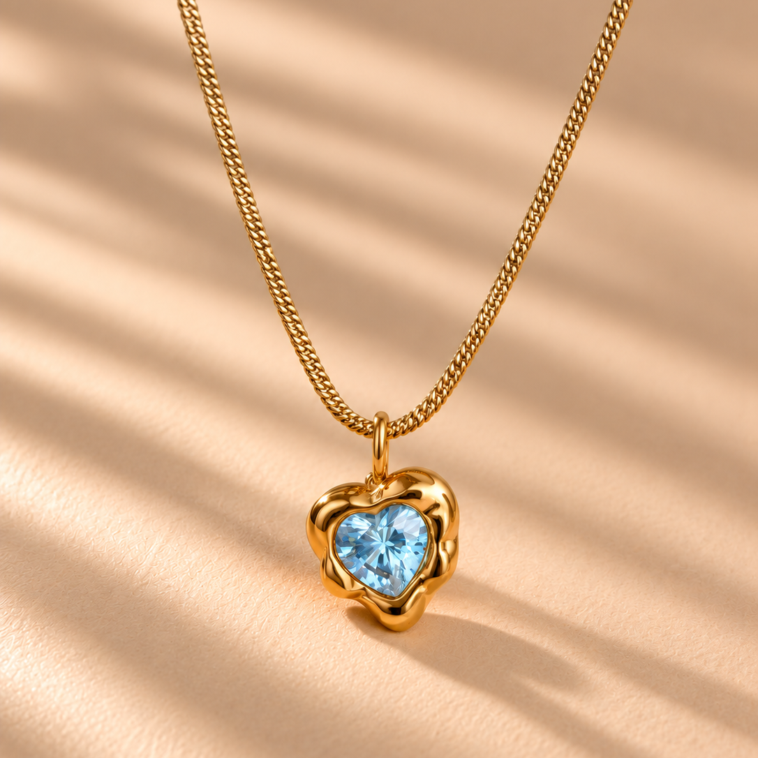 Bluebell Heart Necklace