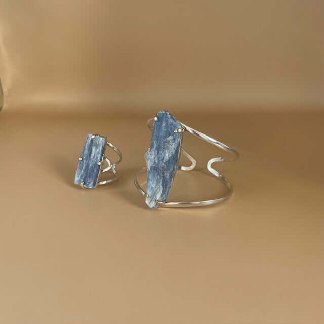 Blue Kyanite Crystal Ring - Jerne by Jodie